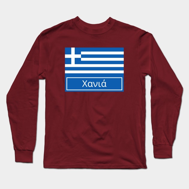 Chania City in Greek Long Sleeve T-Shirt by aybe7elf